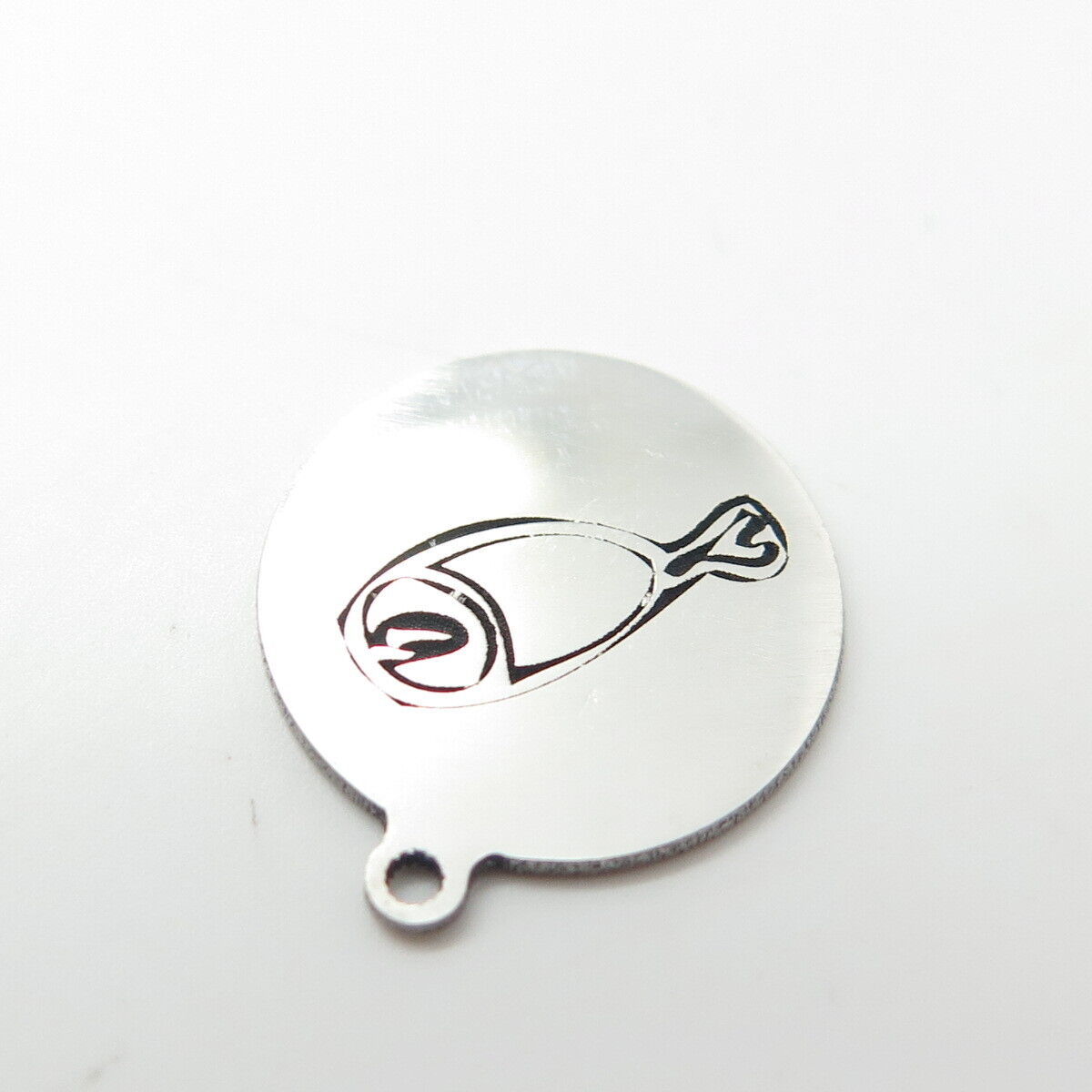 925 Sterling Silver USA Two In Town Fish Charm Pendant