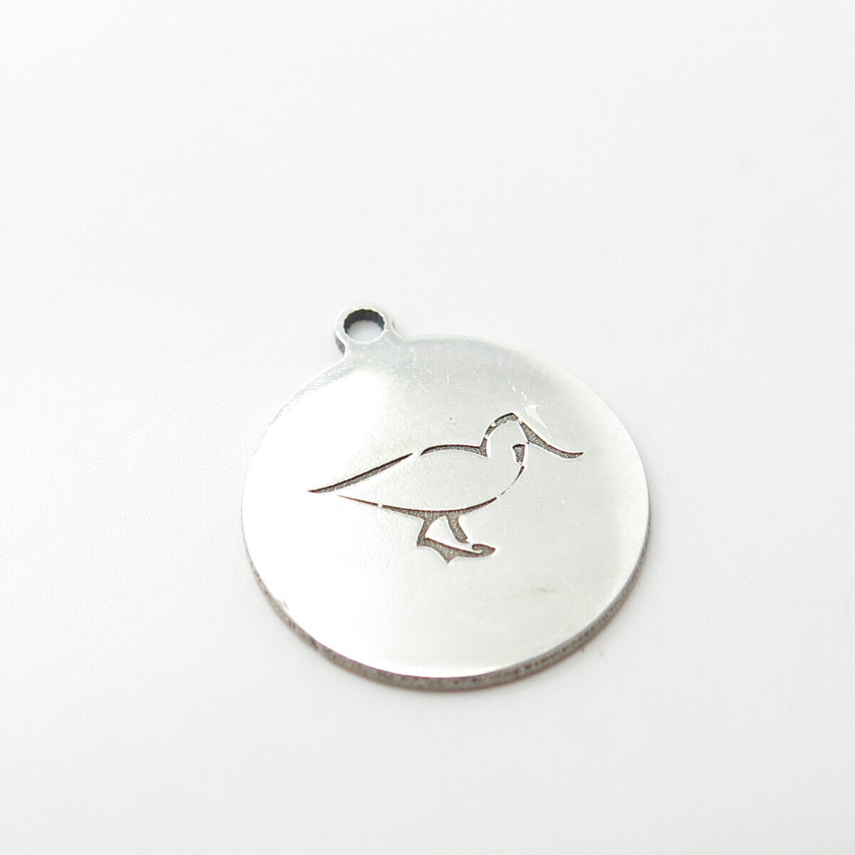 925 Sterling Silver USA Two In Town Duck Bird Charm Pendant