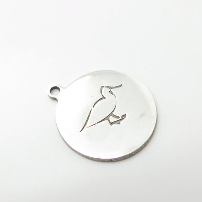 925 Sterling Silver USA Two In Town Duck Bird Charm Pendant