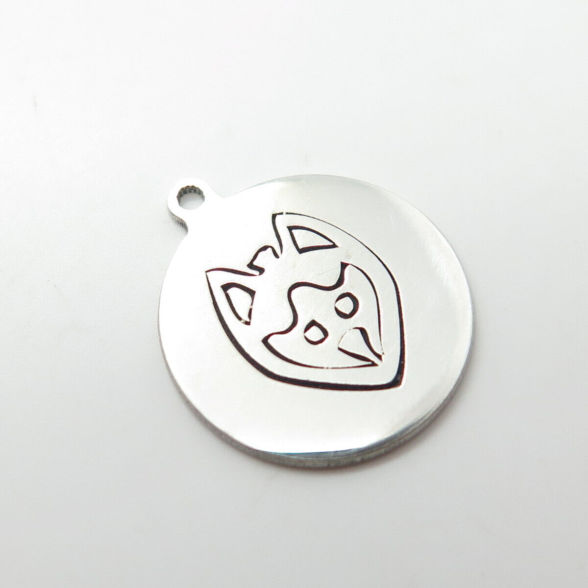 925 Sterling Silver USA Two In Town Fox Charm Pendant