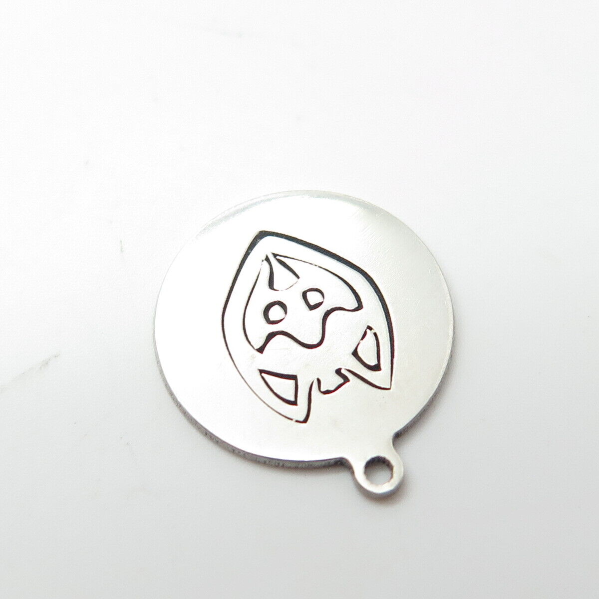 925 Sterling Silver USA Two In Town Fox Charm Pendant