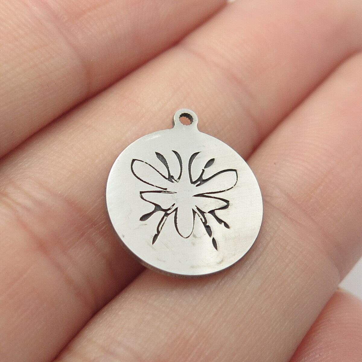 925 Sterling Silver USA Two In Town Insect Charm Pendant