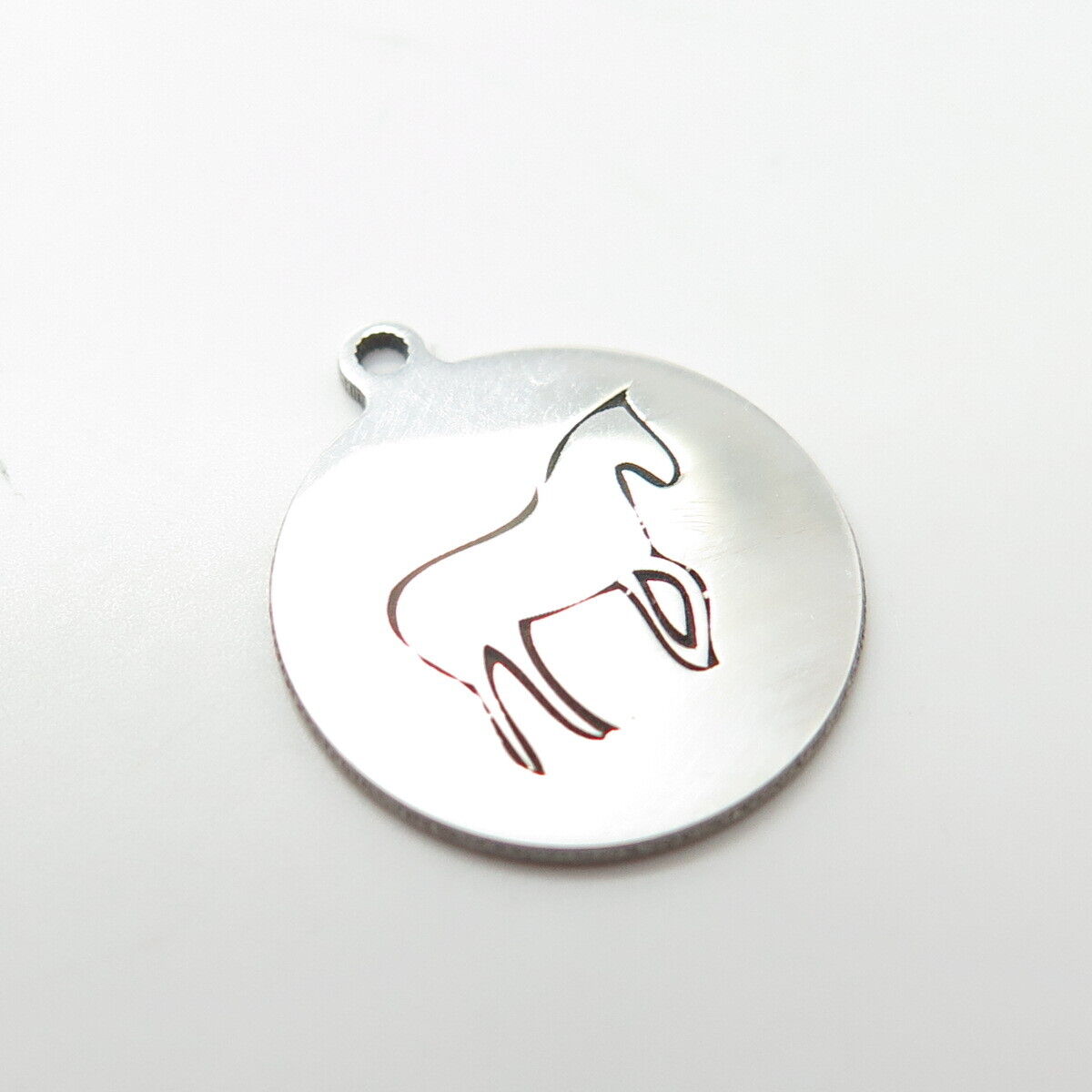 925 Sterling Silver USA Two In Town Horse Charm Pendant