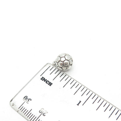 925 Sterling Silver Vintage Sun West Silver Co. Football Ball Charm Pendant