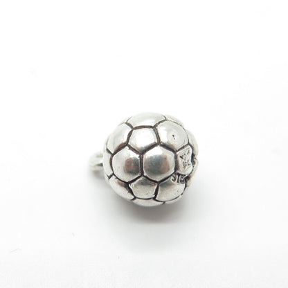 925 Sterling Silver Vintage Sun West Silver Co. Football Ball Charm Pendant