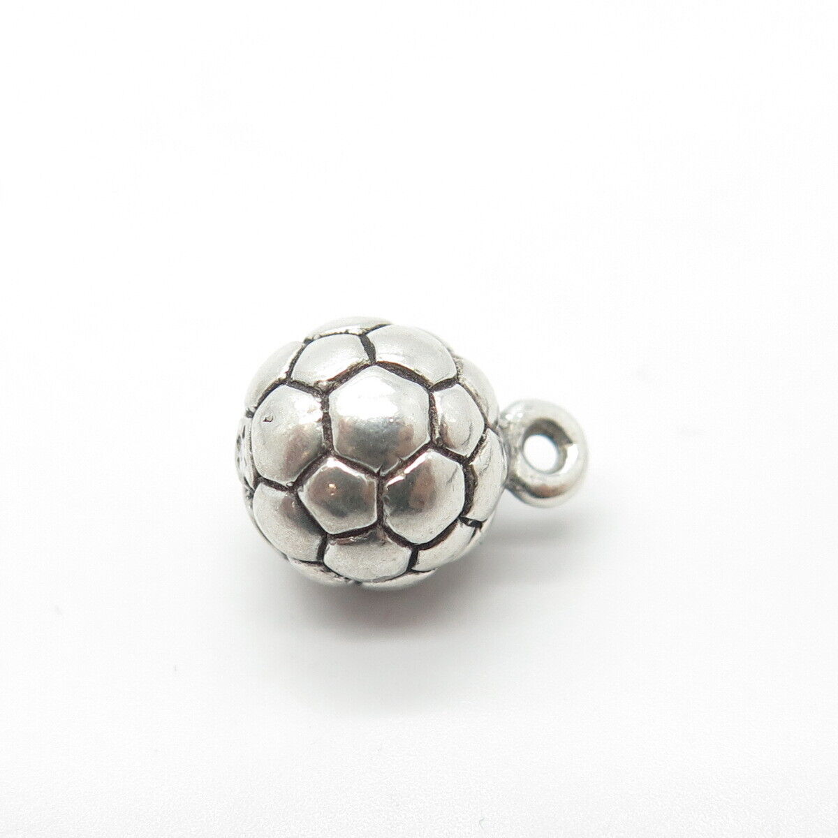 925 Sterling Silver Vintage Sun West Silver Co. Football Ball Charm Pendant