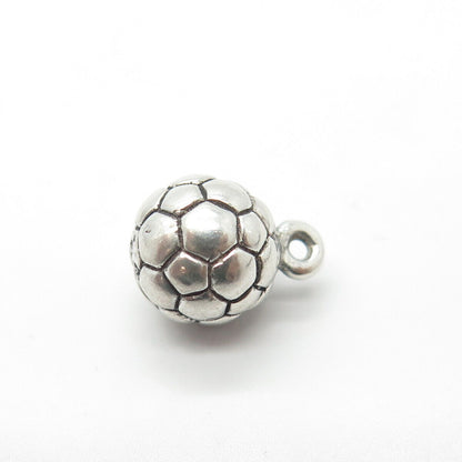 925 Sterling Silver Vintage Sun West Silver Co. Football Ball Charm Pendant