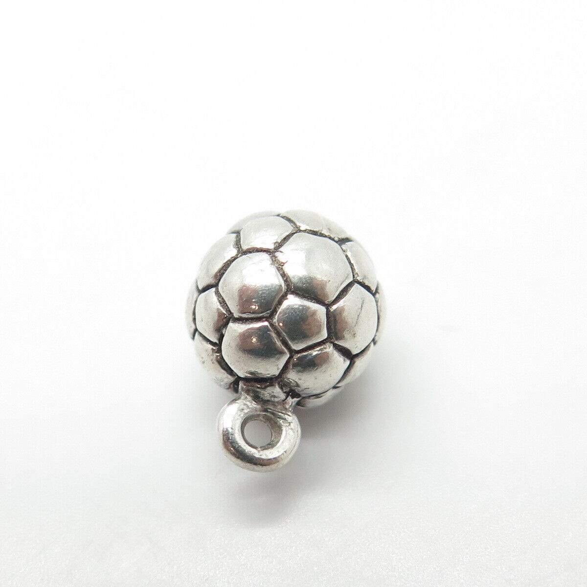 925 Sterling Silver Vintage Sun West Silver Co. Football Ball Charm Pendant