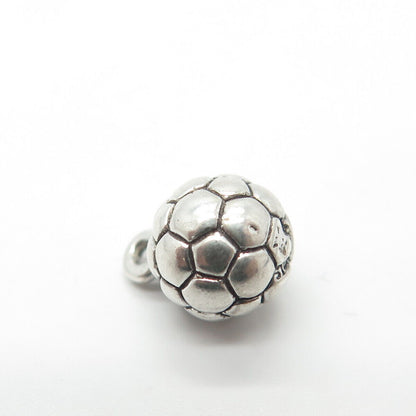 925 Sterling Silver Vintage Sun West Silver Co. Football Ball Charm Pendant