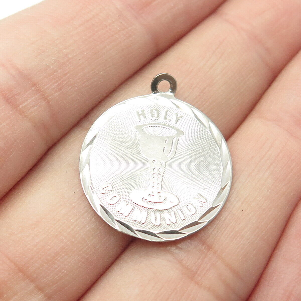 925 Sterling Silver Vintage Crea "Holy Communion" Pendant