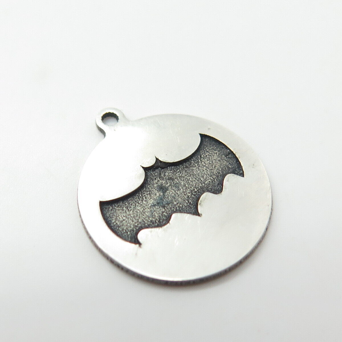 925 Sterling Silver USA Two In Town Bat Charm Pendant