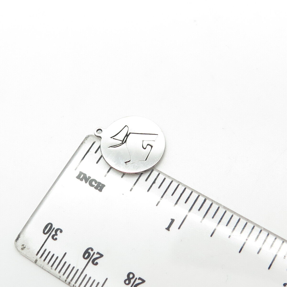 925 Sterling Silver USA Two In Town Dog Charm Pendant