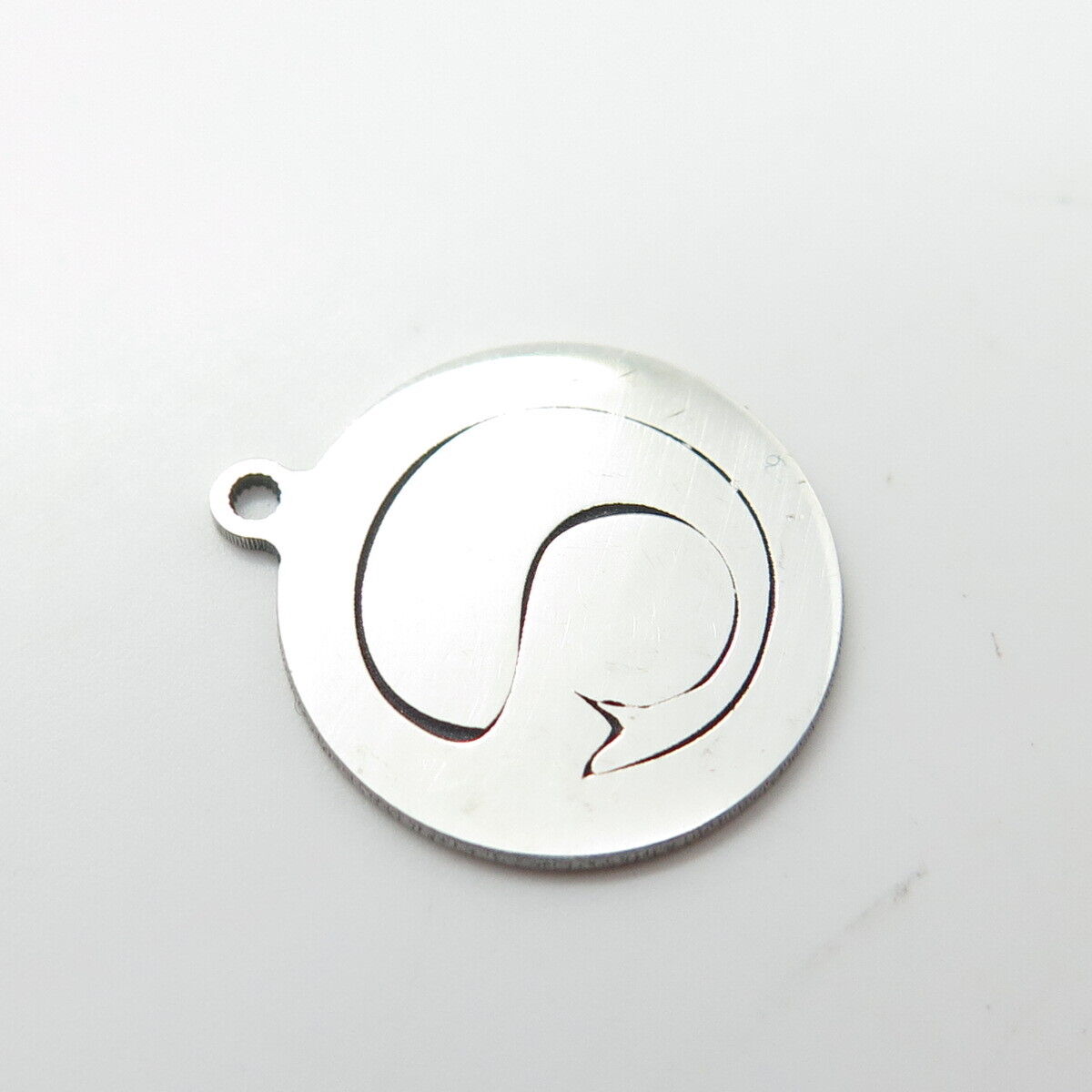 925 Sterling Silver USA Two In Town Dolphin Charm Pendant