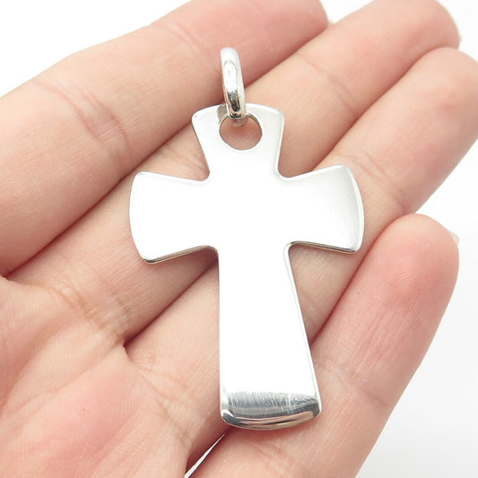 925 Sterling Silver Vintage Italy Cross Pendant