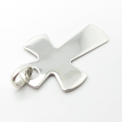 925 Sterling Silver Vintage Italy Cross Pendant