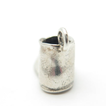 925 Sterling Silver Vintage Boot Shoe Charm Pendant