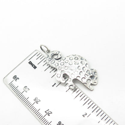 925 Sterling Silver Vintage Lizard Pendant