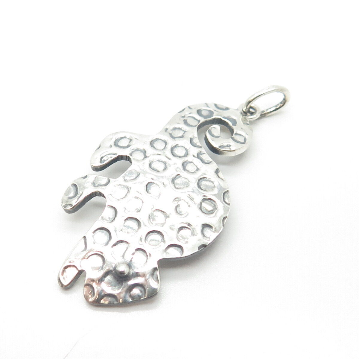 925 Sterling Silver Vintage Lizard Pendant