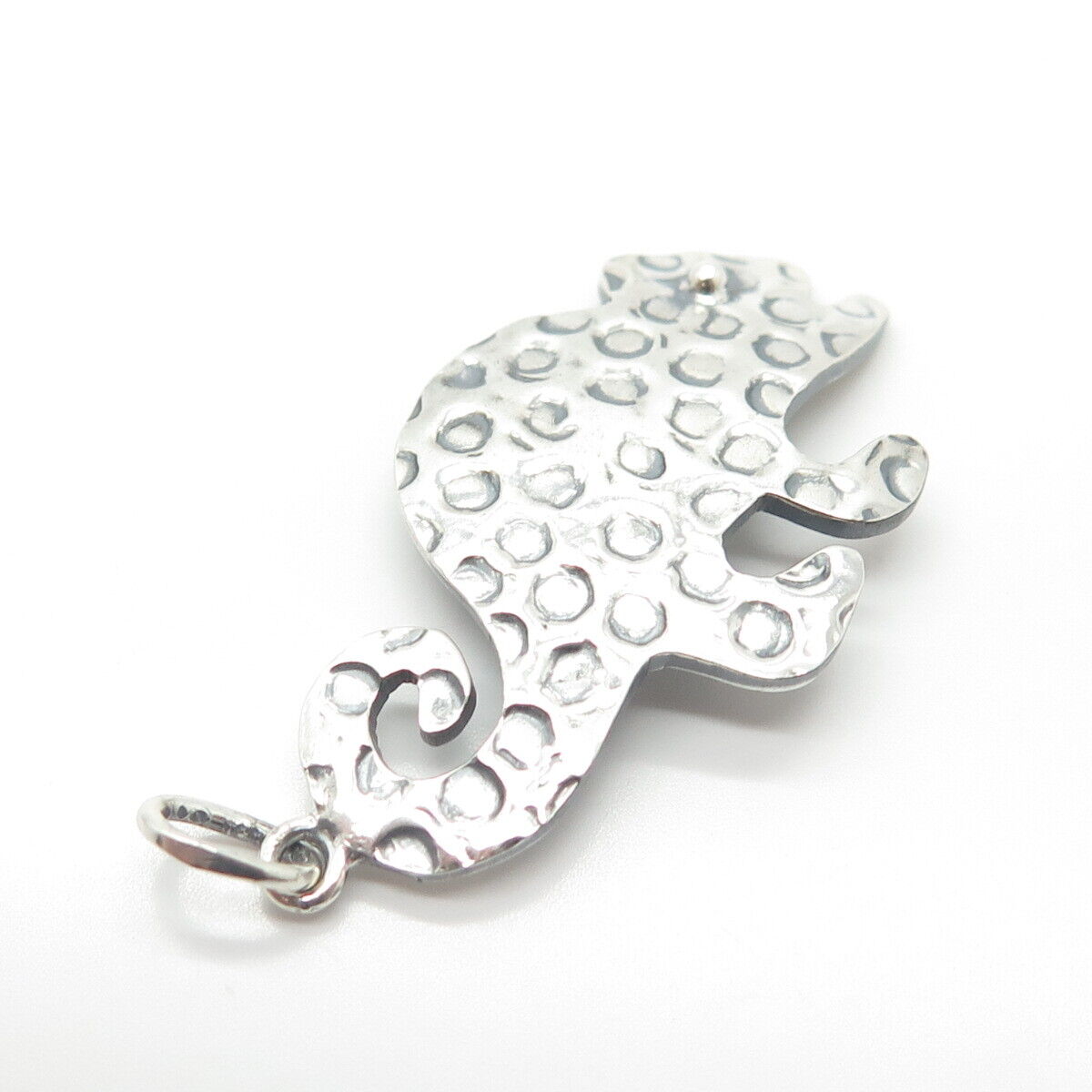 925 Sterling Silver Vintage Lizard Pendant