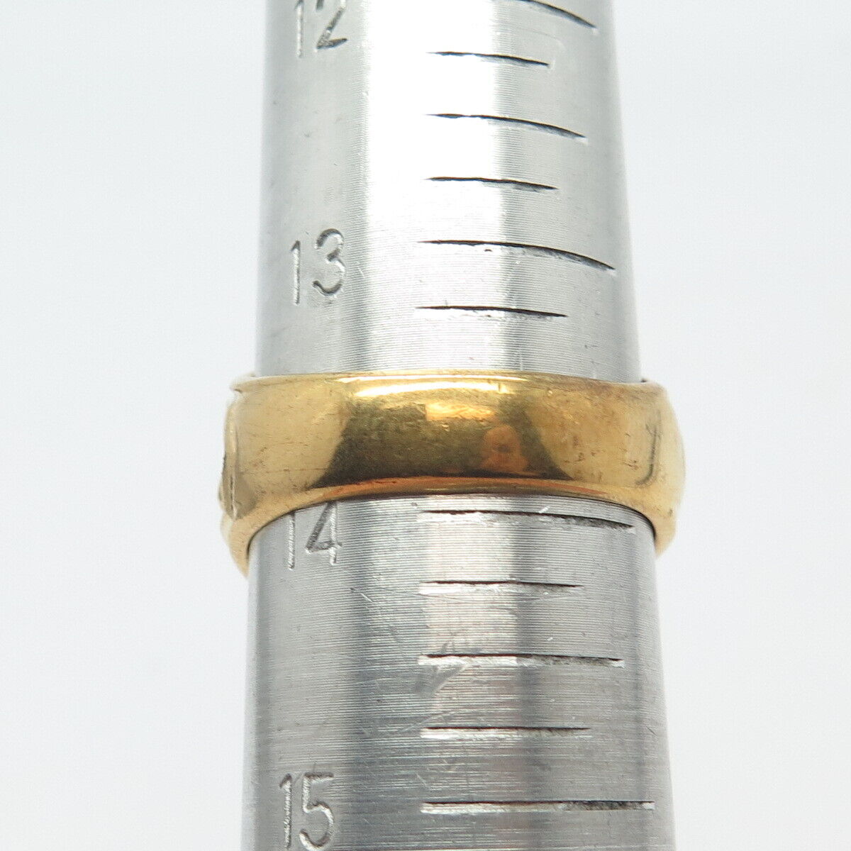 925 Sterling Silver/14K Gold Filled Vintage Diamond NA Hunting Club Ring Size 14