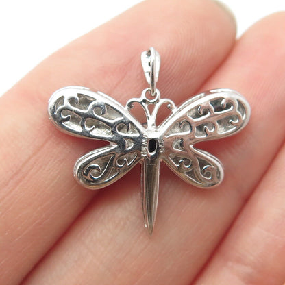 925 Sterling Silver JWBR Jane Seymour Real Diamond & Sapphire Enamel Pendant