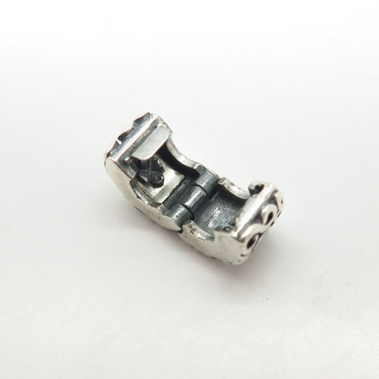 925 Sterling Silver Pandora Swirl Clip Charm