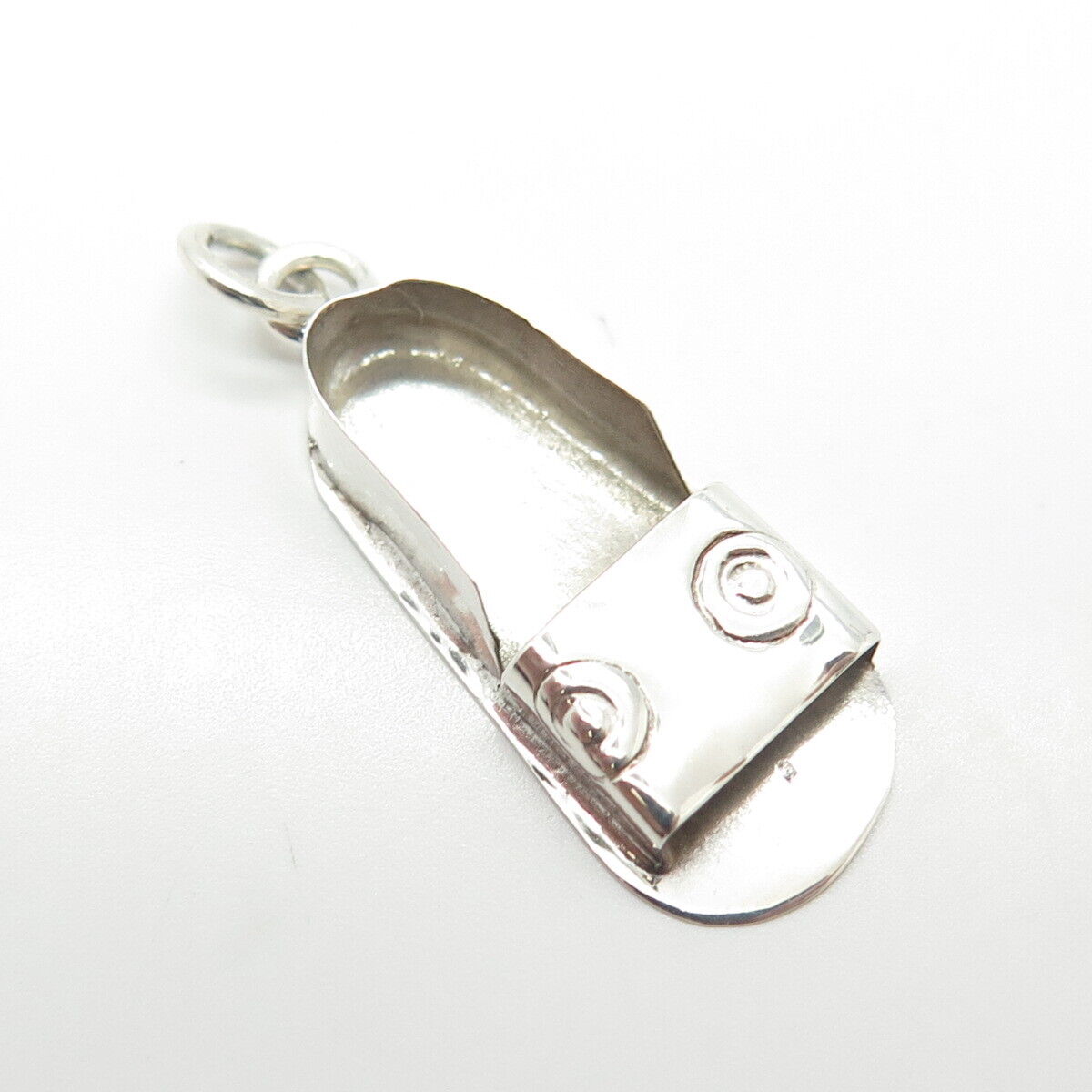 925 Sterling Silver Vintage Ethnic Shoe Charm Pendant