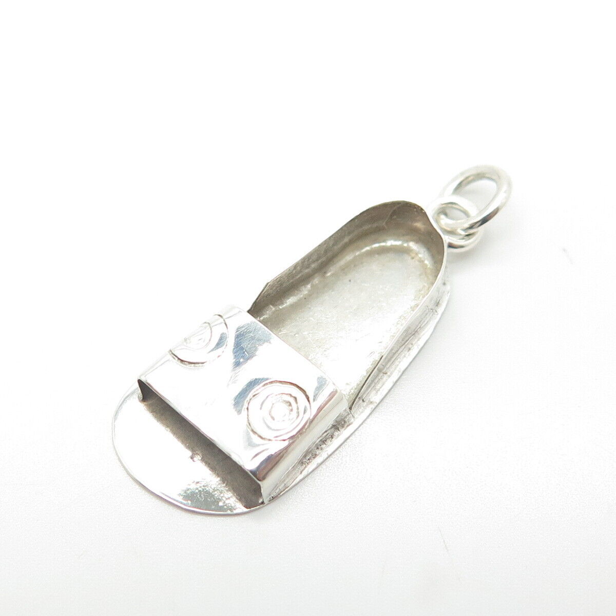 925 Sterling Silver Vintage Ethnic Shoe Charm Pendant