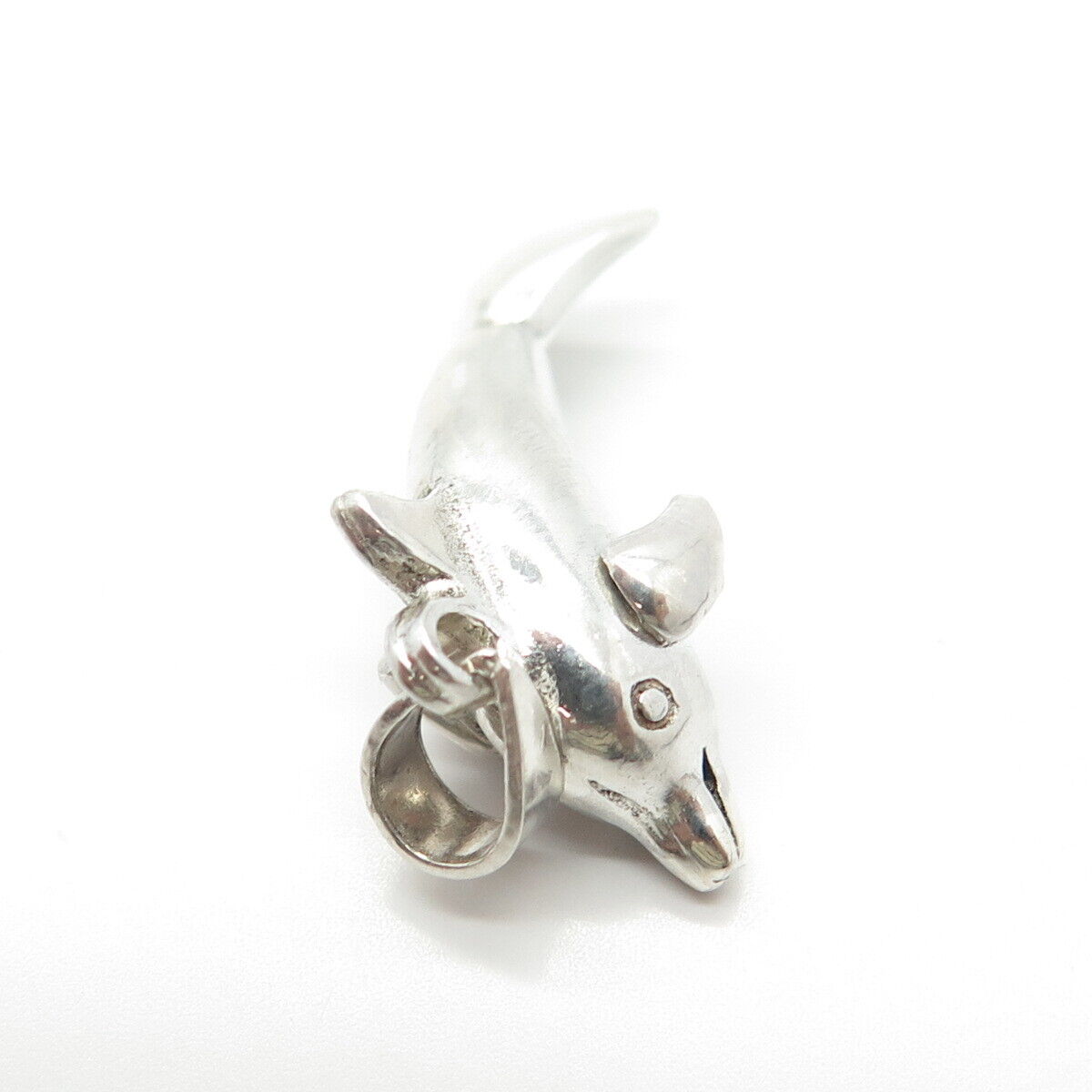 925 Sterling Silver Vintage Dolphin For Good Luck Pendant