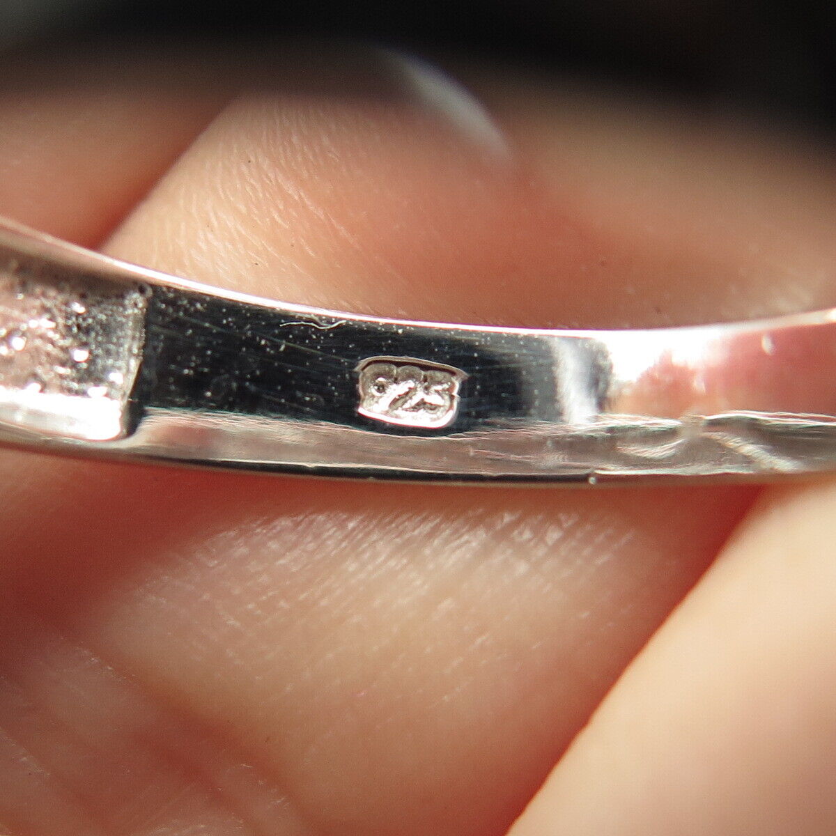 925 Sterling Silver Pave C Z Ring Size 11.25