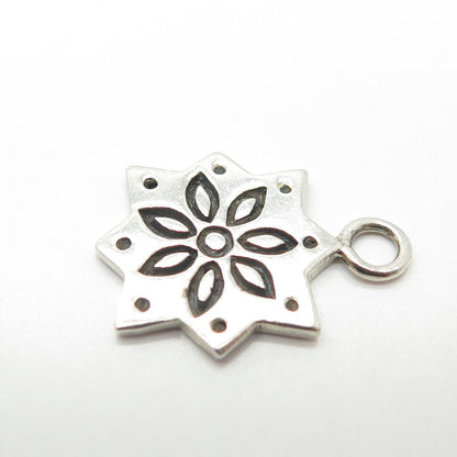 925 Sterling Silver Vintage Ornate Charm Pendant