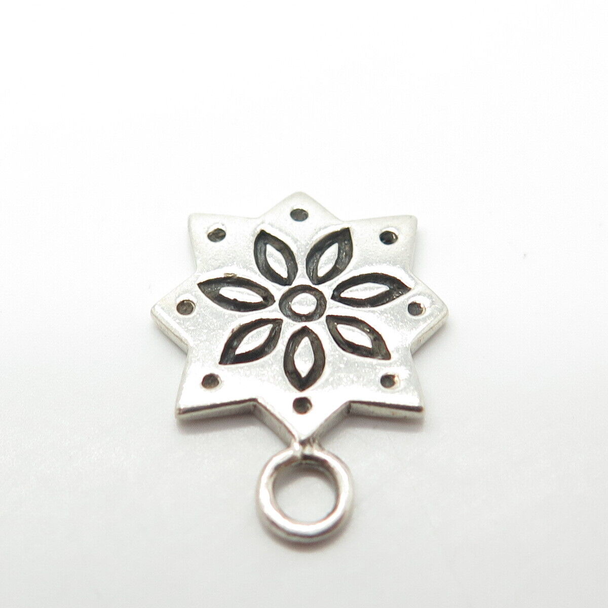 925 Sterling Silver Vintage Ornate Charm Pendant