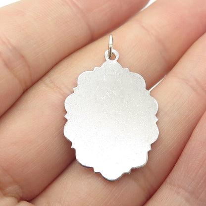 925 Sterling Silver Vintage "Confirmation" Religious Charm Pendant