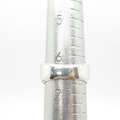 925 Sterling Silver Jette Blue Glass Ring Size 6.75