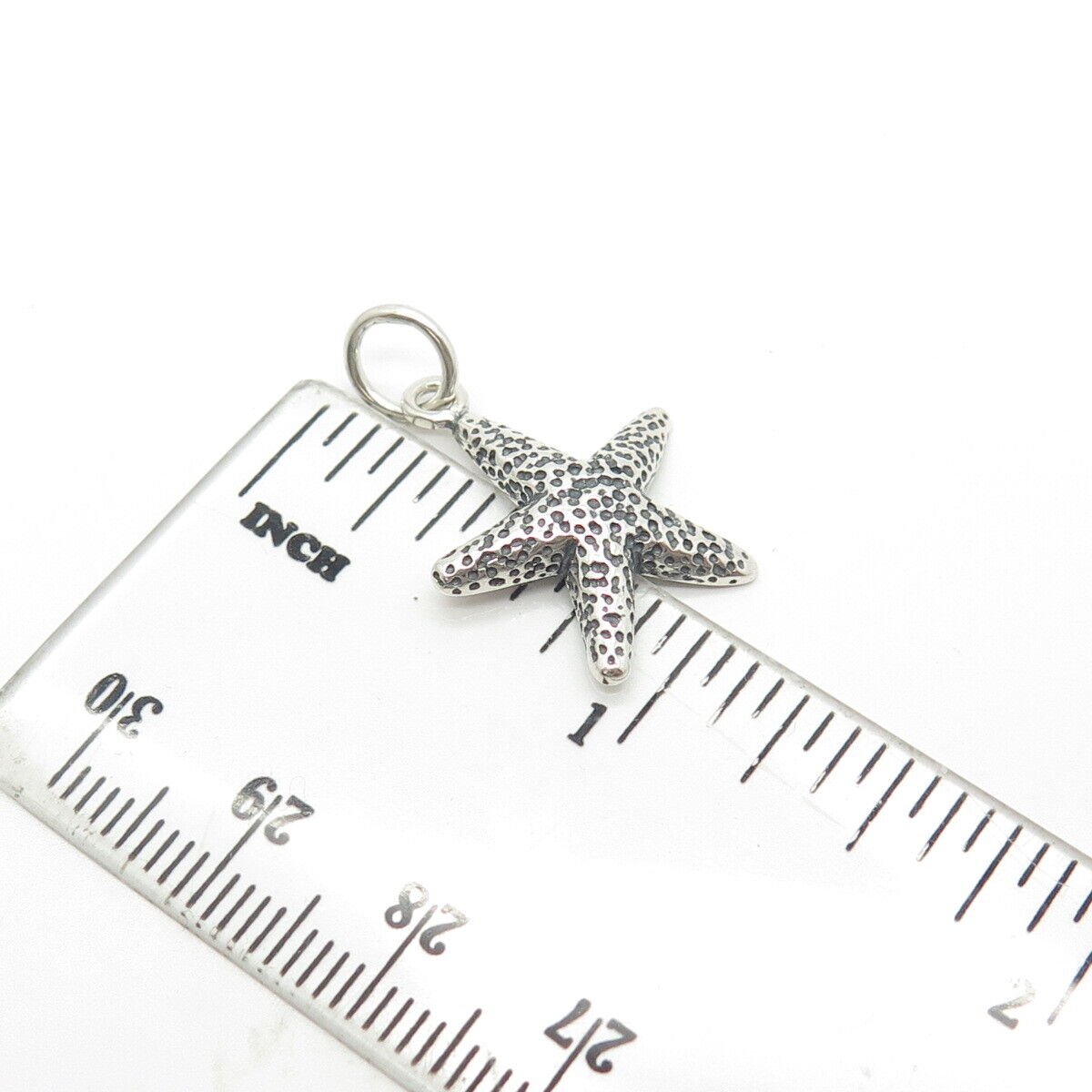 925 Sterling Silver Vintage Starfish Charm Pendant