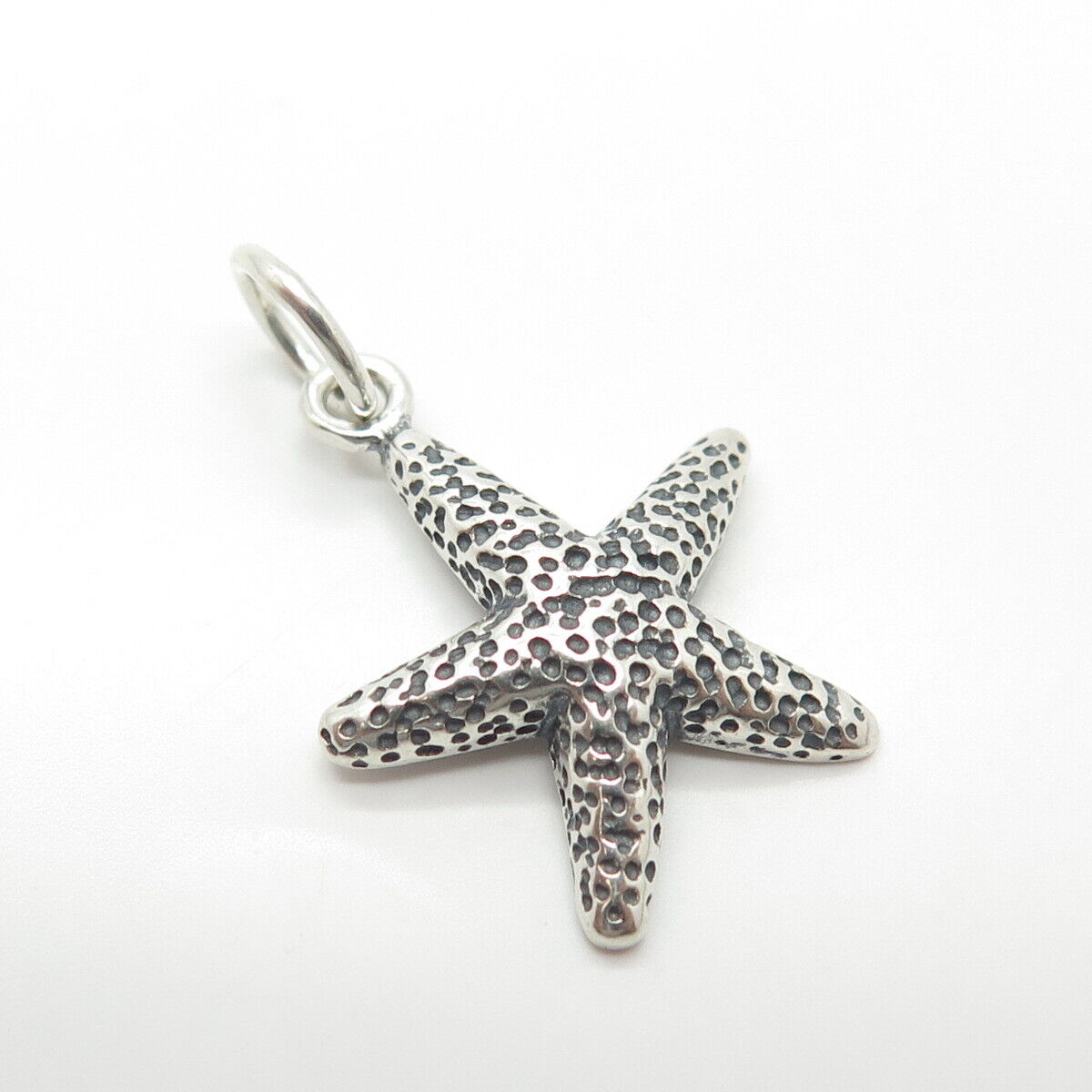 925 Sterling Silver Vintage Starfish Charm Pendant