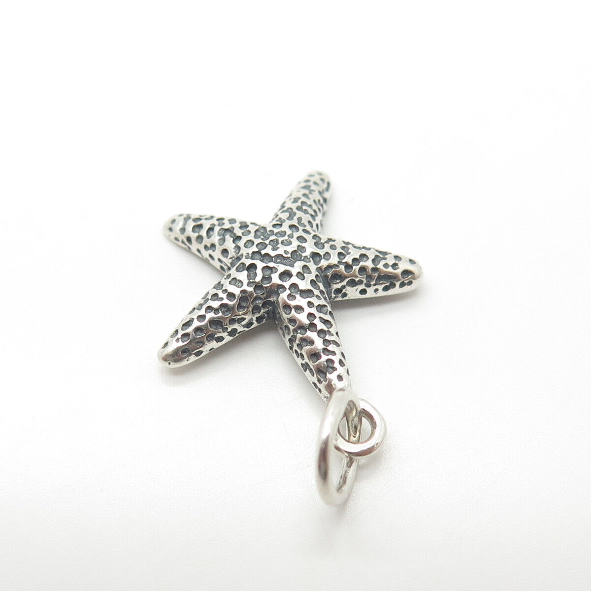 925 Sterling Silver Vintage Starfish Charm Pendant