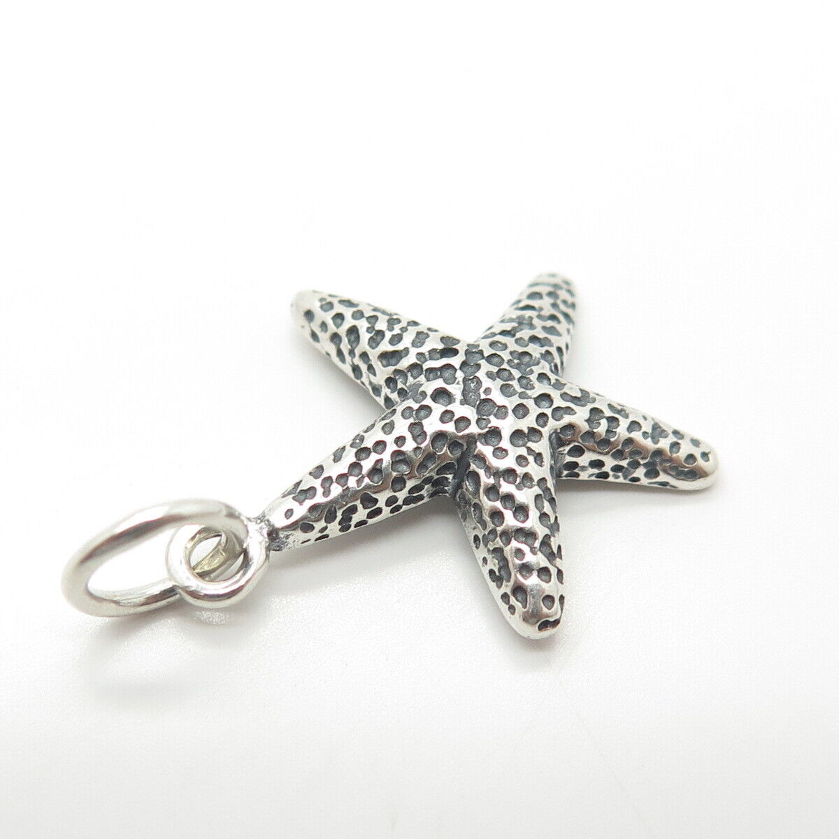 925 Sterling Silver Vintage Starfish Charm Pendant