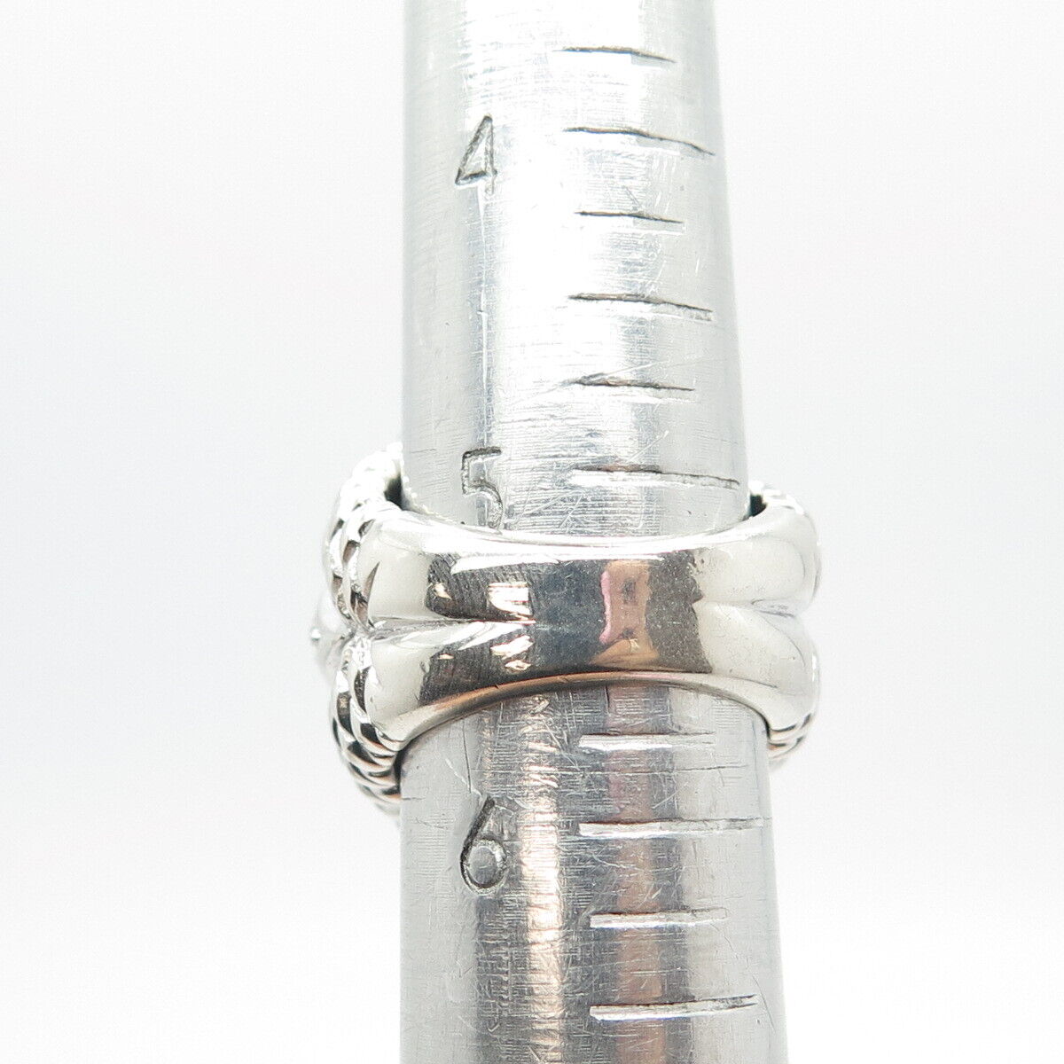 925 Sterling Silver Pave C Z Ring Size 5.5