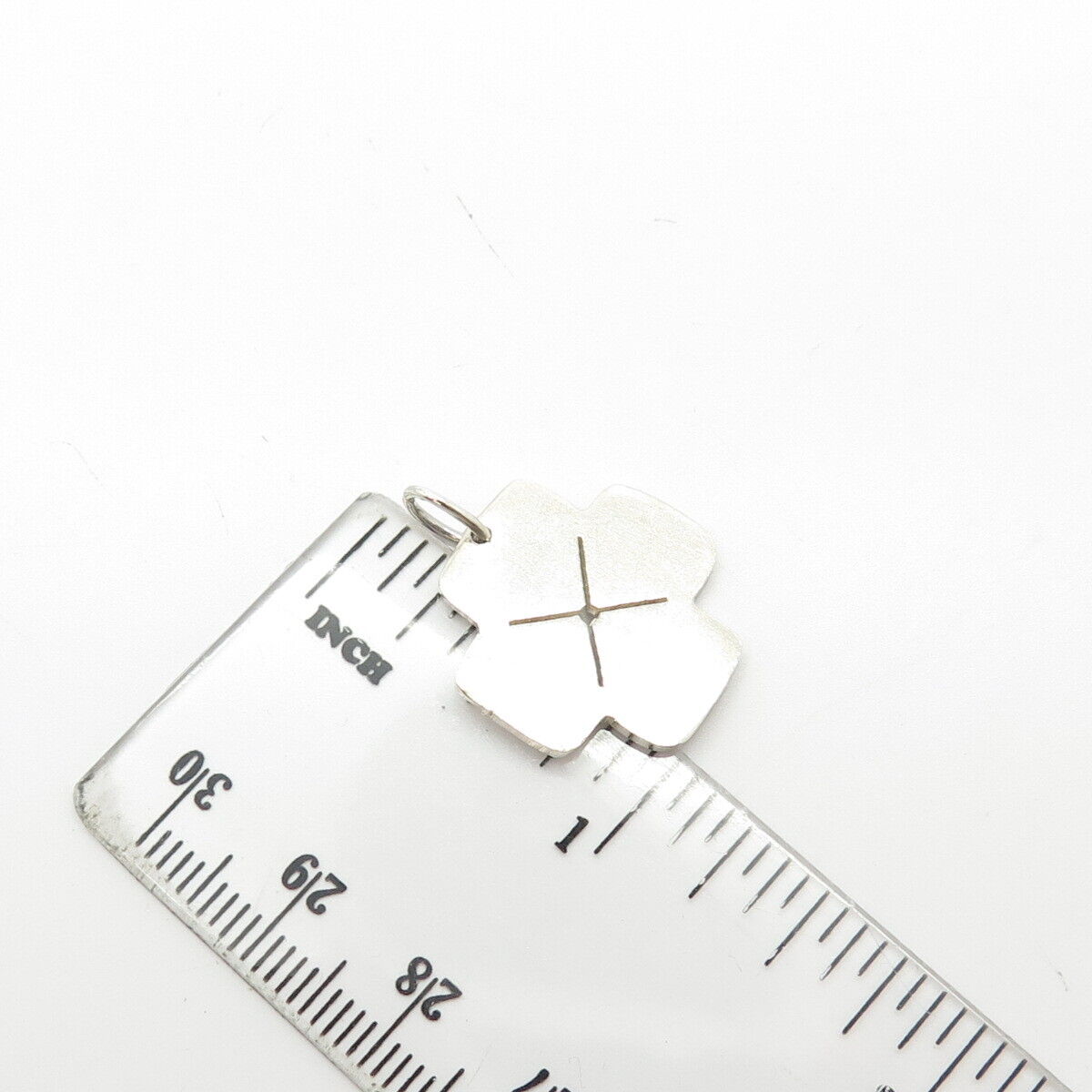 925 Sterling Silver Cutout Cross Charm Pendant