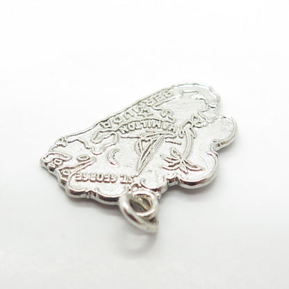 925 Sterling Silver Vintage "Bermuda" Islands Pendant