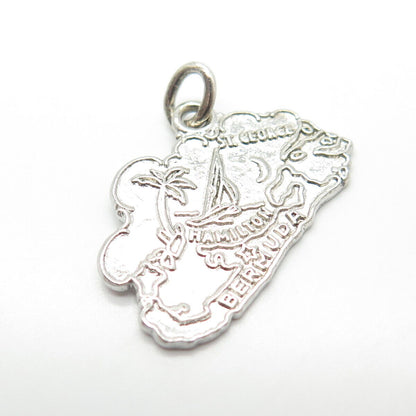 925 Sterling Silver Vintage "Bermuda" Islands Pendant