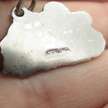 925 Sterling Silver Vintage "Bermuda" Islands Pendant