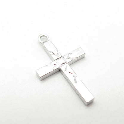 925 Sterling Silver Vintage Vargas Cross Pendant