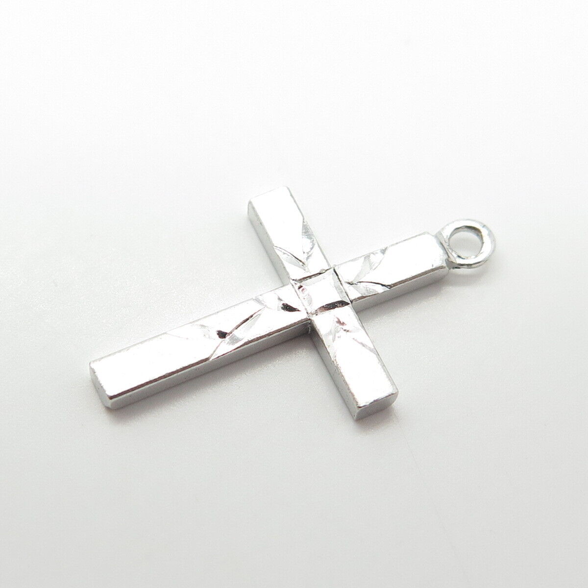 925 Sterling Silver Vintage Vargas Cross Pendant