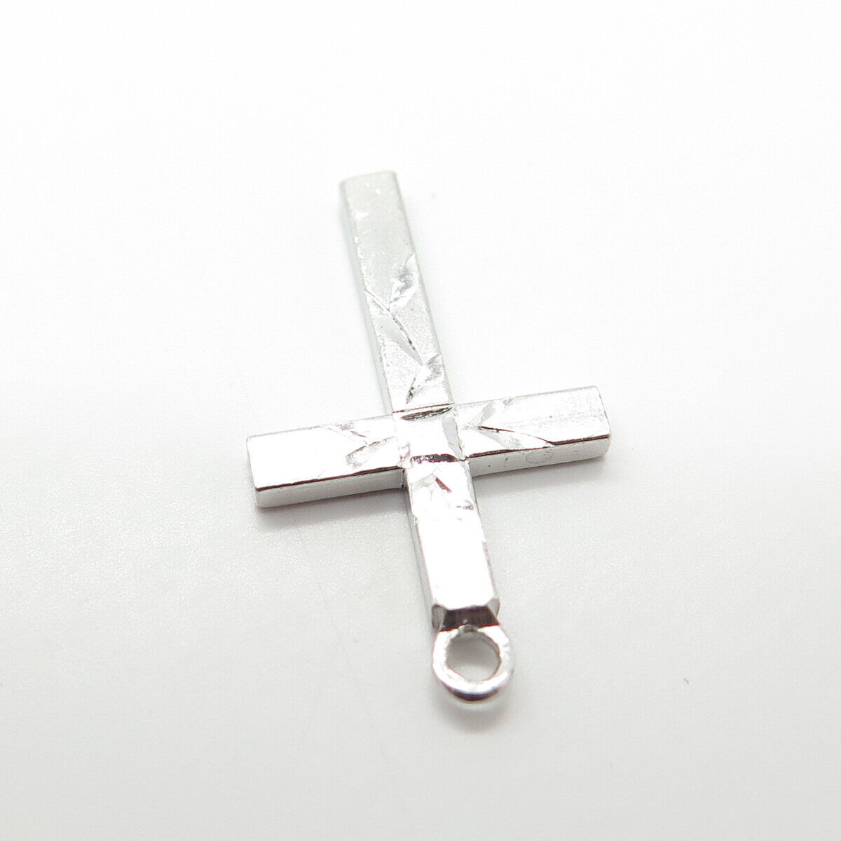 925 Sterling Silver Vintage Vargas Cross Pendant