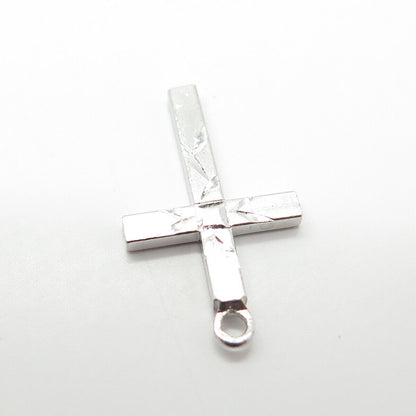 925 Sterling Silver Vintage Vargas Cross Pendant