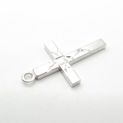 925 Sterling Silver Vintage Vargas Cross Pendant