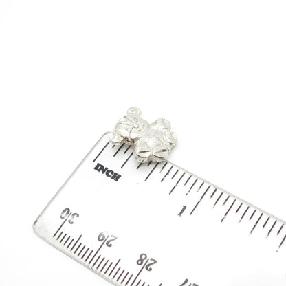 925 Sterling Silver Vintage Teddy Bear Pendant