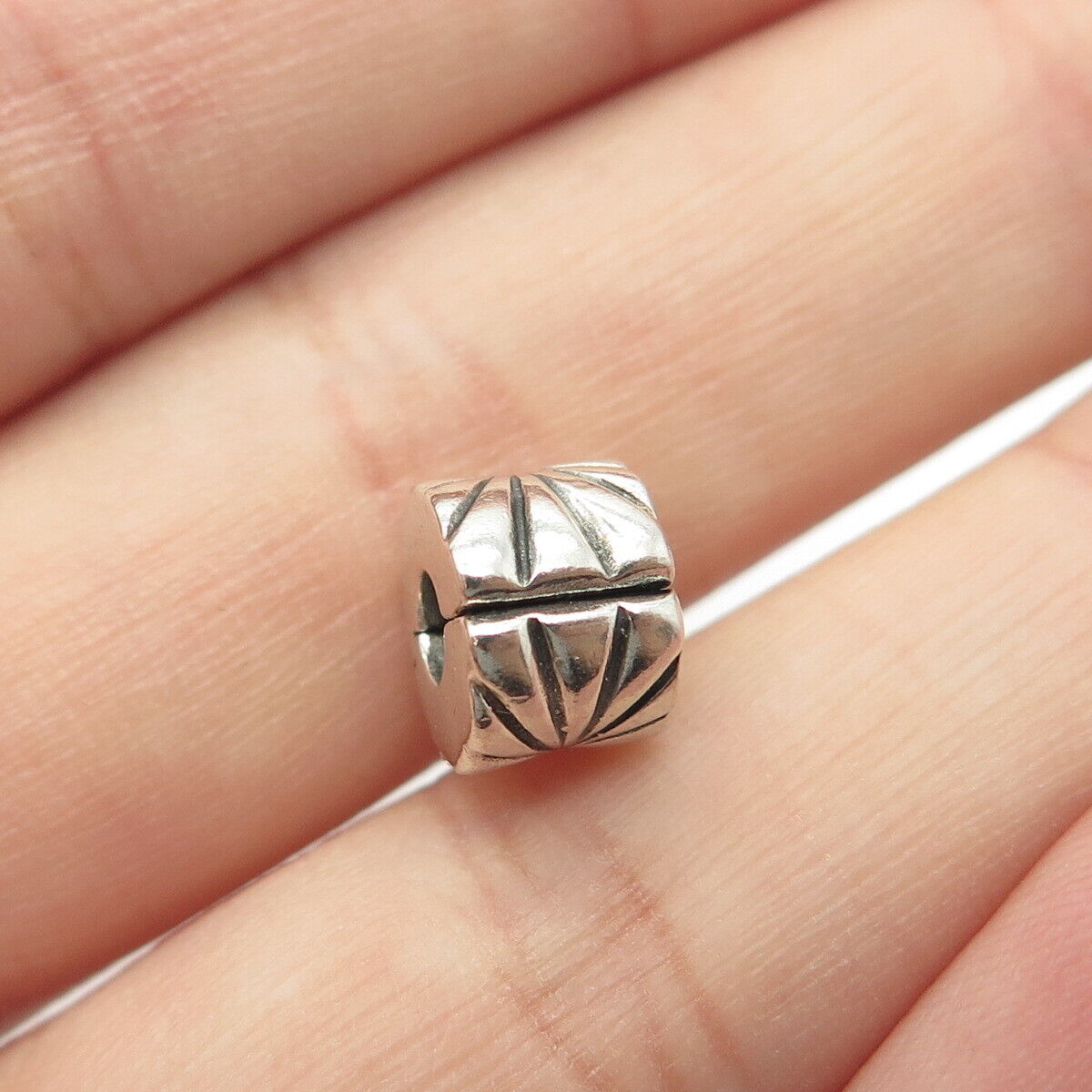 925 Sterling Silver PANDORA Sunburst Clip Charm